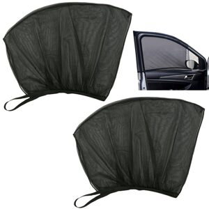 Verk Group Flexibilní kryty oken auta, 2 ks, černé, 80cm x 60cm