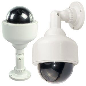 Verk Group Atrapa Bezpečnostní Kamery s LED pro Exteriér, bílá