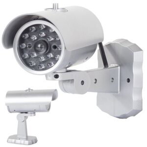 Verk Group Napodobenina venkovní bezpečnostní kamery s LED 160x85x80 mm