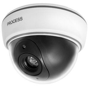 Verk Group Atrapa bezpečnostní kamery s LED, bílá, 12.5 cm