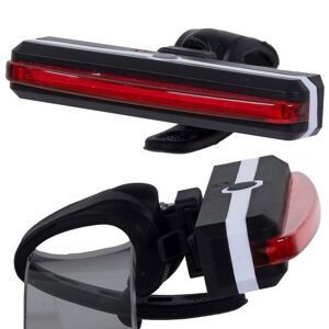 Verk Group "USB LED Cyklistické zadní světlo COB, červené, 10cm x 1.5cm x 2.5cm"
