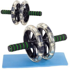 Verk Group Dvojitý fitness roller s cvičební podložkou