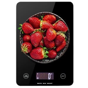 Verk Group Skleněná kuchyňská váha s LCD displejem 5 kg