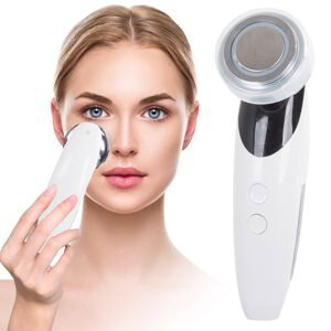 Verk Group Ultrazvukový čistící masážník pro obličej 4v1, bílý