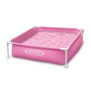 Intex Dětský mini bazének s rámem růžový 122 x 122 x 30 cm INTEX 57172
