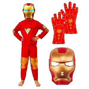 bHome Dětský kostým Iron man s maskou a rukavicemi 98-110 S