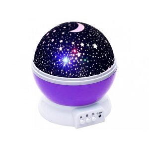 Projektor noční oblohy DELUXE - fialový