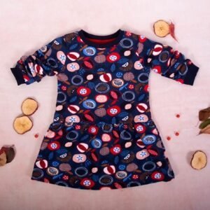 K-Baby Dívčí bavlněné šaty, Ovoce - granátové, vel. 80 - 110 (4-5r)