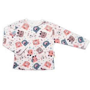 Baby Nellys Kojenecká košilka, New Teddy, růžová barva, vel. 68 - 74 (6-9m)