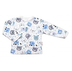 Baby Nellys Kojenecká košilka, New Teddy, modrá barva, vel. 74 - 74 (6-9m)