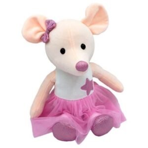 Tulilo Plyšová hračka Tulilo Myška Lila, 33 cm - růžová