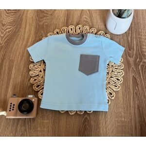 Mamatti Polo tričko, krátký rukáv, bavlna, Mamatti, Dino park - modré