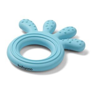 BabyOno Silikonové kousátko BabyOno - Chobotnice, modré