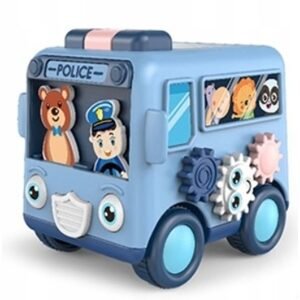 TULIMI Veselý autobus Policie s ozubenými kolečky - Tulimi, modrý