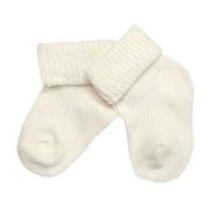 Baby Nellys Kojenecké ponožky, Baby Nellys, ecru, vel. 3-6 m