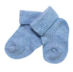Baby Nellys Kojenecké ponožky, Baby Nellys, sv. modré - 62-68 (3-6m)