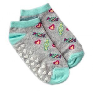 NVT Dětské ponožky s ABS Bonbóny - šedé - 23-26