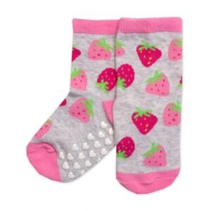 BN Dětské ponožky s ABS Jahůdky - šedé - 19-22