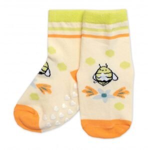 BN Dětské ponožky s ABS Včelka - žluté, vel. 23/26 - 23-26