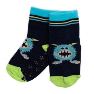 BN Dětské ponožky s ABS Příšerky - granát