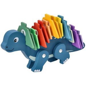 Adam Toys Edukační hračka puzzle s čísly, Adam Toys, Dinosaurus - modrý, Adam Toys