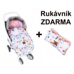 Baby Nellys Dětský fusak maxi, PREMIUM Srnka 110x50cm,+ rukávník Zdarma Baby Nellys