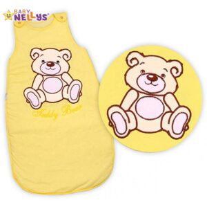 Baby Nellys Spací vak Teddy Bear Baby Nellys - žlutý, krémový vel. 2