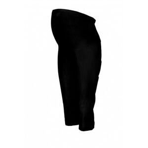 Be MaaMaa Těhotenské 3/4 kalhoty s elastickým pásem - černé, vel. M - XXL (44)