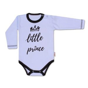 Baby Nellys Body dlouhý rukáv, Little Prince - modré, vel. 62