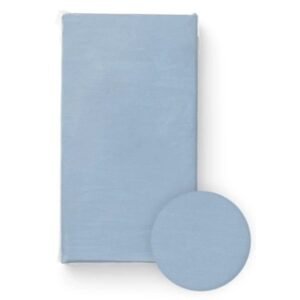 BocioLand Prostěradlo do postýlky, bavlna, modré, 120 x 60 cm - 120x60