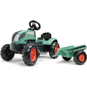 Falk šlapací traktor FARM LANDER 2054L s přívěsem - zelený