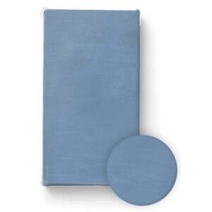 BocioLand Prostěradlo do postýlky, bavlna, tmavě modré, 120 x 60 cm - 120x60