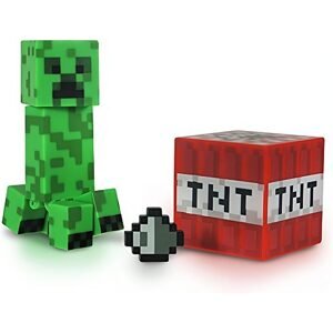 bHome Figurka Minecraft Creeper s příslušenstvím 7cm