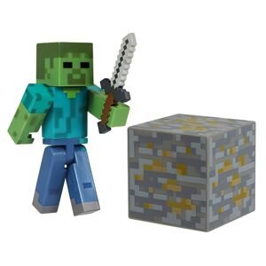 bHome Figurka Minecraft Zombie Steve s příslušenstvím 7cm