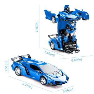 Transformační auto na dálkové ovládání 2v1 - modrý Autobot