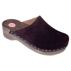 VELOURS TOEFFLER dřevák unisex hnědý 00404-443 Berkemann Velikost: 37,5 (4,5)