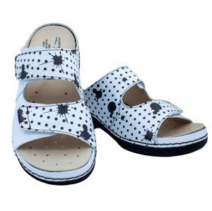 VIENA dámská pantofle pratelná bílá a puntíky WG8F7510 Nursing Care Velikost: 35