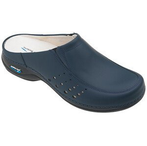 BERLIM pracovní kožená pratelná obuv s certifikací unisex bez pásku tmavě modrá WG4A03 Nursing Care Velikost: 37