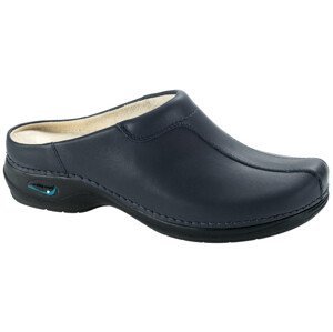 MADRID pracovní kožená pratelná obuv s certifikací unisex bez pásku tmavě modrá WG203 Nursing Care Velikost: 45