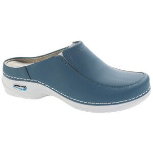 PARIS pracovní kožená pratelná obuv s certifikací unisex bez pásku modrá džínová WG404 Nursing Care Velikost: 36