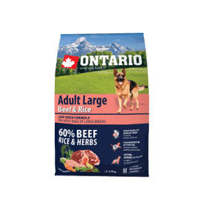 Ontario Adult Large Beef & Rice 2,25 kg