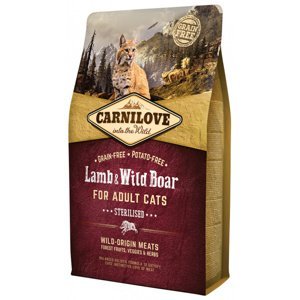 Carnilove Lamb and Wild Boar Adult Cats – Sterilised 2kg