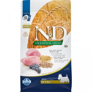 N&D Ancestral Grain Dog Adult Lamb & Blueberry Mini 2,5kg