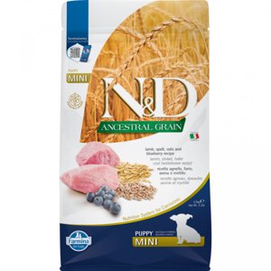 N&D Ancestral Grain Dog Puppy Mini Lamb & Blueberry 2,5kg