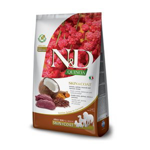N & D GF Quinoa DOG Skin & Coat Venison & Coconut 2,5kg