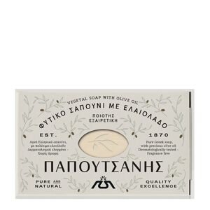 Papoutsanis Tradiční Olivové mýdlo Bílé, 125 g,