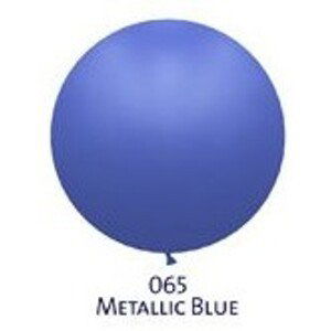 Obří balónek modrý metalický průměr 90 cm