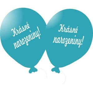 Balónek tyrkysový Krásné narozeniny! Balonky.cz Balónek tyrkysový Krásné narozeniny! Balonky.cz