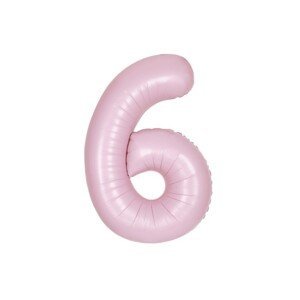Balónek narozeniny číslo 6 světle růžové 86 cm Balónek narozeniny číslo 6 světle růžové 86 cm