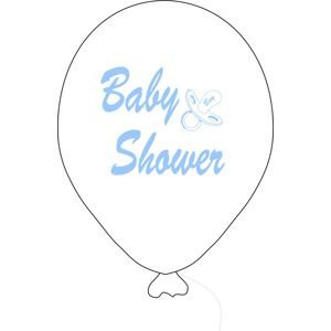 Baby Shower balónek bílý kluk Balonky.cz Baby Shower balónek bílý kluk Balonky.cz